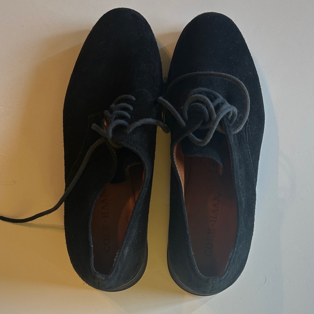 Cole Haan Black Suede Ankle Booties